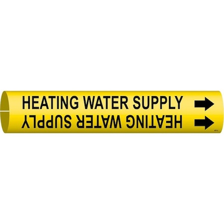 Pipe Marker, Heating Water Supply, Yellow, 4073-C MPN:4073-C
