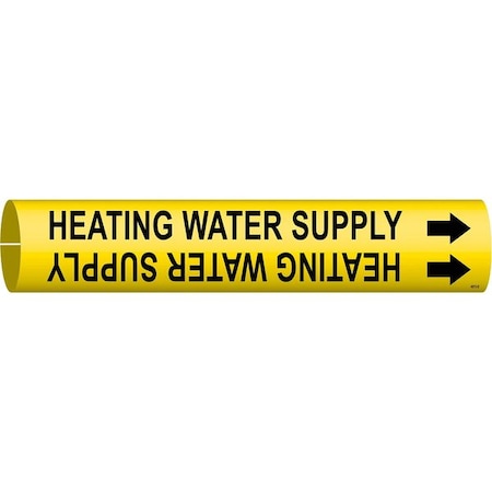 Pipe Marker, Heating Water Supply, 4to6 In MPN:4073-D