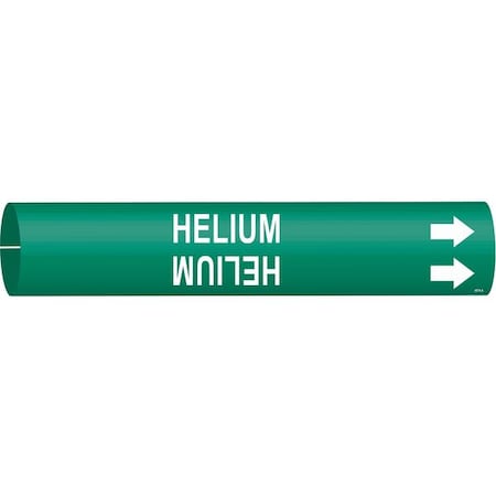 Pipe Marker, Helium, Green, 3/4 to 1-3/8 In MPN:4074-A