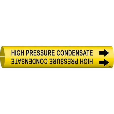 Pipe Marker, High Pressure Condensate, Yel, 4076-A MPN:4076-A