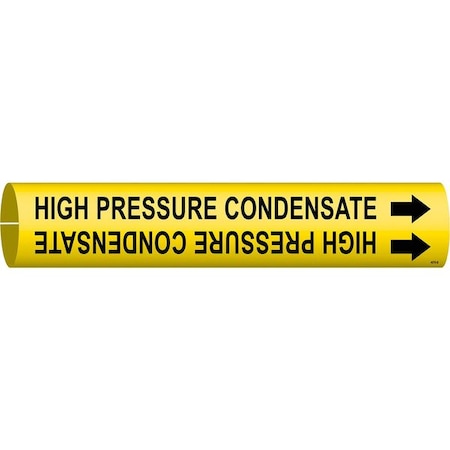 Pipe Marker, High Pressure Condensate, Yel, 4076-B MPN:4076-B