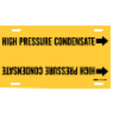 Pipe Marker, High Pressure Condensate, Yel, 4076-F MPN:4076-F
