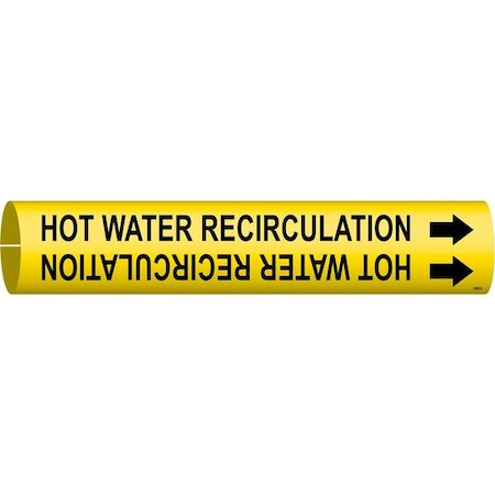 Pipe Mrkr, Hot Water Recirculation, 4to6In MPN:4080-D
