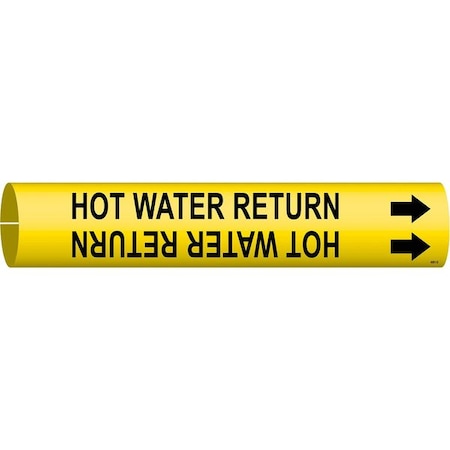 Pipe Marker, Hot Water Return, 2 13/16in H MPN:4081-D