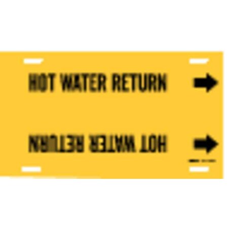 Pipe Marker, Hot Water Return, 8to9-7/8 In, 4081-G MPN:4081-G