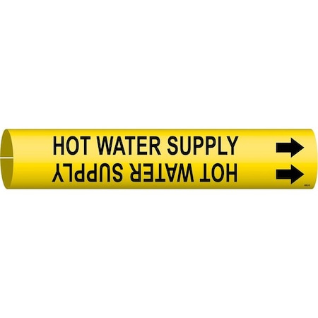Pipe Mrkr, Hot Water Supply, 1-1/2 to2-3/8, 4082-B MPN:4082-B