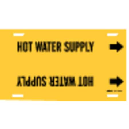 Pipe Marker, Hot Water Supply, Y, 10to15 In MPN:4082-H