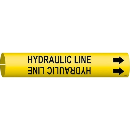 Pipe Marker, Hydraulic Line, Yel, 4 to 6 In MPN:4083-D