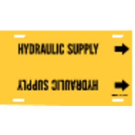 Pipe Marker, Hydraulic Supply, Y, 10to15 In MPN:4084-H