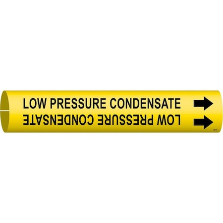 Pipe Marker, Low Pressure Condensate, Yel, 4091-B MPN:4091-B
