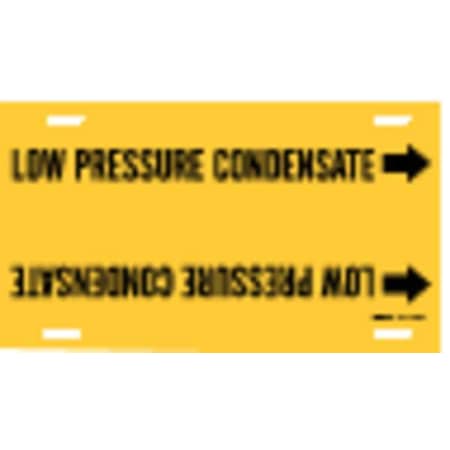 Pipe Marker, Low Pressure Condensate, Yel, 4091-F MPN:4091-F