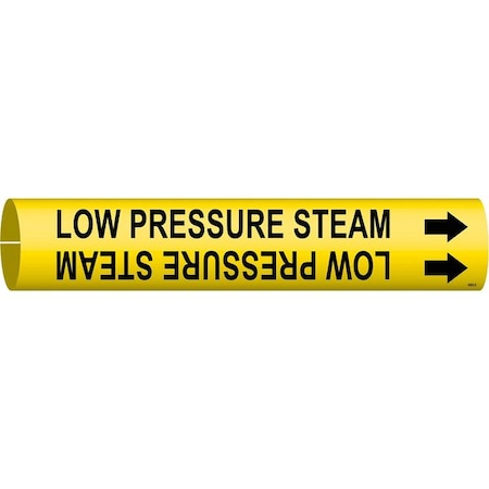 Pipe Marker, Low Pressure Steam, Y, 4to6 In MPN:4092-D