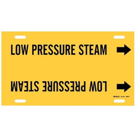 Pipe Marker, Low Pressure Steam, 10to15 In MPN:4092-H
