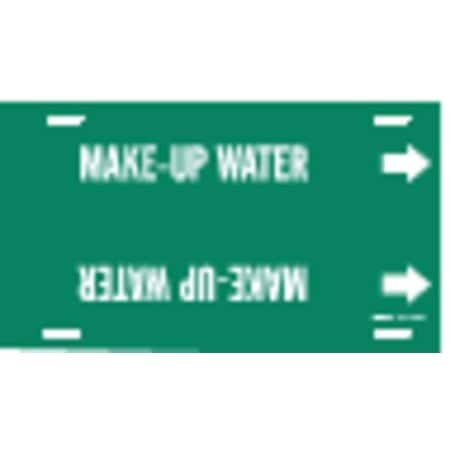 Pipe Marker, Make Up Water, Gn, 6to7-7/8 In MPN:4093-F