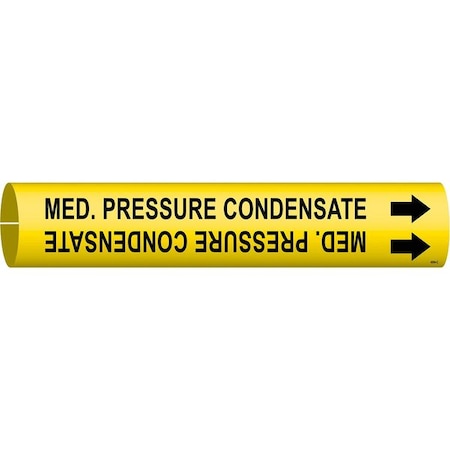 Pipe Marker, Med. Pressure Condensate, Yel, 4094-C MPN:4094-C
