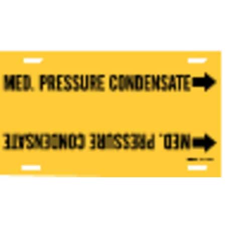 Pipe Marker, Med. Pressure Condensate, Yel, 4094-F MPN:4094-F
