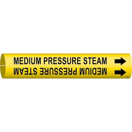Pipe Marker, Medium Pressure Steam, Yellow, 4095-B MPN:4095-B