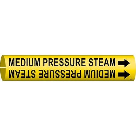 Pipe Marker, Medium Pressure Steam, Yellow, 4095-C MPN:4095-C