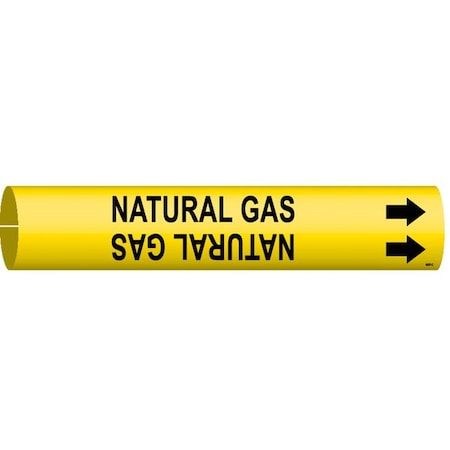Pipe Markr, Natural Gas, Y, 2-1/2to3-7/8 In MPN:4097-C
