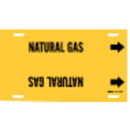 Pipe Marker, Natural Gas, Yel, 8 to9-7/8 In MPN:4097-G