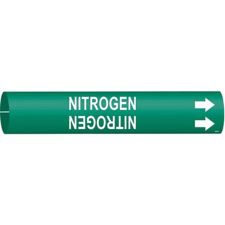 Pipe Marker, Nitrogen, Gn, 1-1/2 to2-3/8 In, 4099-B MPN:4099-B