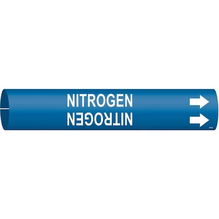 Pipe Marker, Nitrogen, Bl, 1-1/2 to2-3/8 In MPN:4100-B