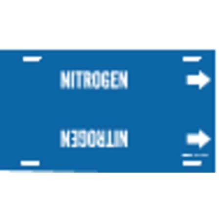 Pipe Marker, Nitrogen, Blue, 10 to 15 In MPN:4100-H