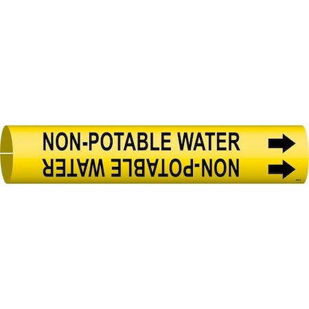 Pipe Mrkr, Non-Potable Water, 3/4to1-3/8In, 4102-A MPN:4102-A