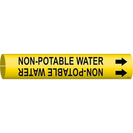 Pipe Mrkr, Non-Potable Water, 2-1/2to3-7/8, 4102-C MPN:4102-C