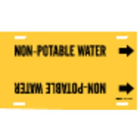 Pipe Markr, Non-Potable Water, Y, 10to15 In MPN:4102-H
