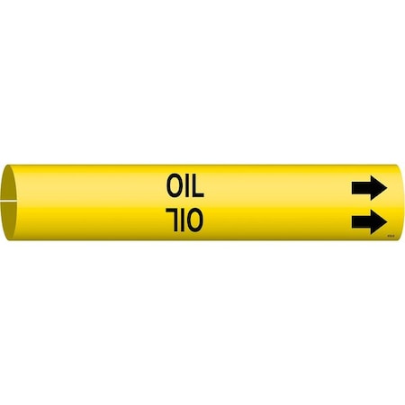 Pipe Marker, Oil, 2 13/16 in H, 2 4/5 in W MPN:4103-D