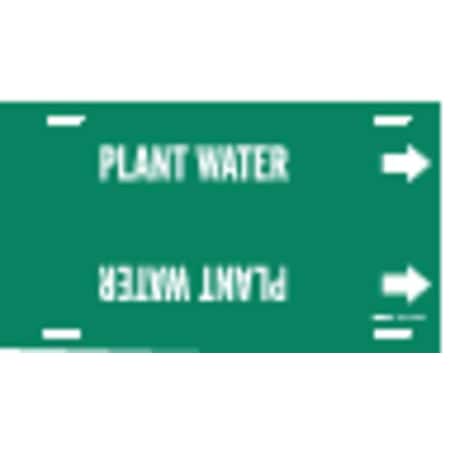 Pipe Marker, Plant Water, Grn, 6 to7-7/8 In MPN:4109-F