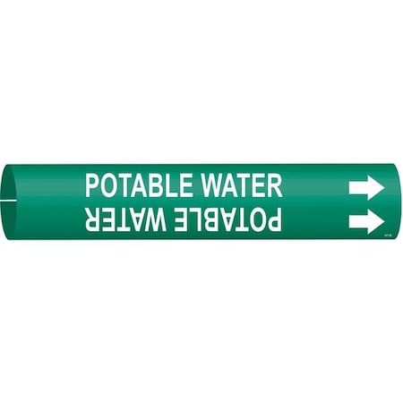 Pipe Mrkr, Potable Water, 1-1/2to2-3/8 In, 4111-B MPN:4111-B