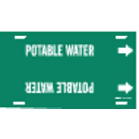 Pipe Marker, Potable Water, Gn, 8to9-7/8 In MPN:4111-G
