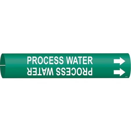 Pipe Mrkr, Process Water, 2-1/2to3-7/8 In MPN:4113-C