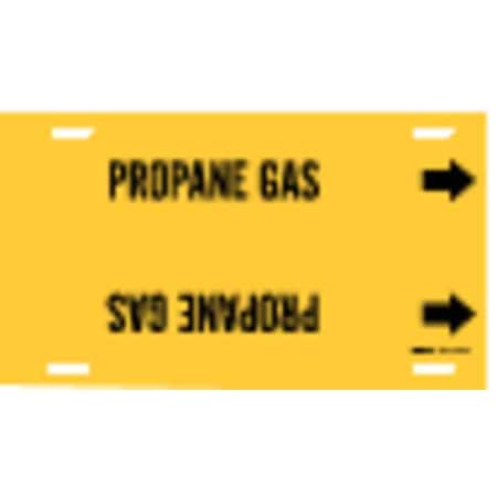 Pipe Marker, Propane Gas, Yel, 6 to7-7/8 In MPN:4114-F