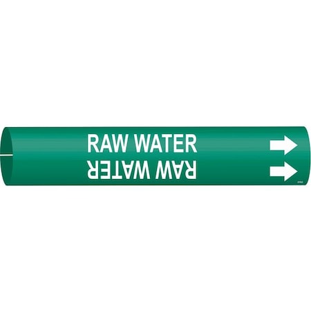 Pipe Mrkr, Raw Watr, 2 13/16in H, 2 4/5in W MPN:4116-D