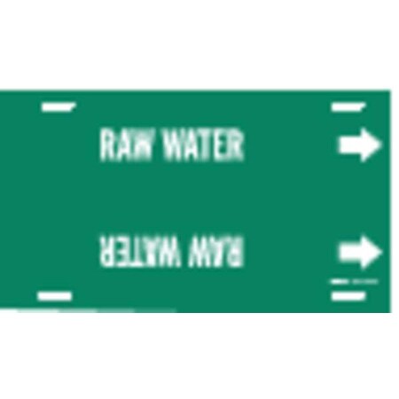 Pipe Marker, Raw Water, Green, 10 to 15 In MPN:4116-H