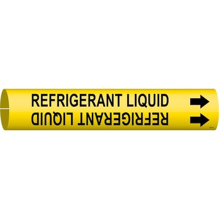 Pipe Marker, Refrigerant Liquid, Y, 4to6 In MPN:4117-D