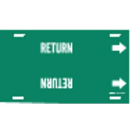 Pipe Marker, Return, Green, 10 to 15 In MPN:4120-H