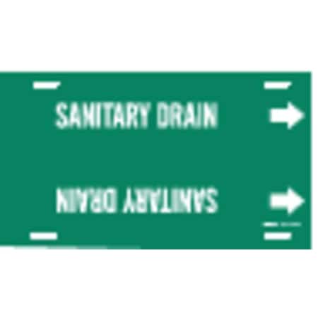 Pipe Markr, Sanitary Drain, Gn, 8to9-7/8 In MPN:4122-G