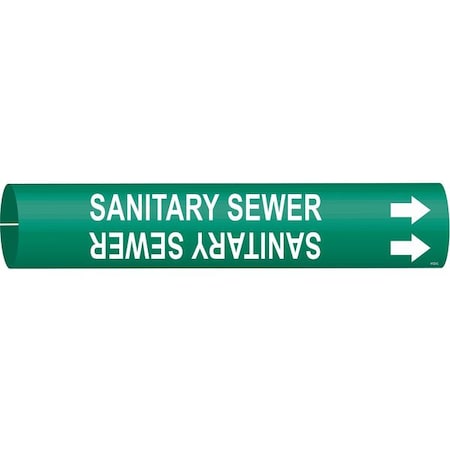 Pipe Mrkr, Sanitary Sewer, 2-1/2to3-7/8 In MPN:4123-C