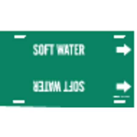 Pipe Marker, Soft Water, Grn, 6 to 7-7/8 In MPN:4125-F