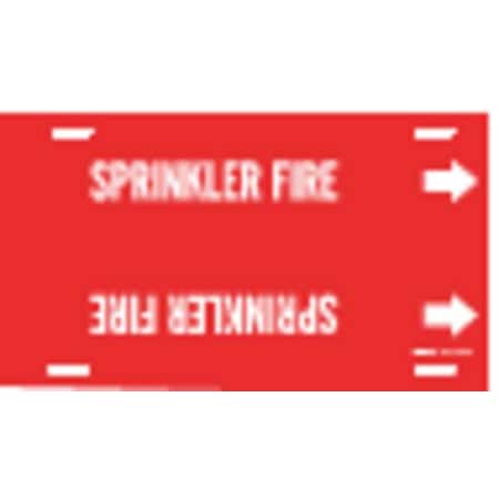 Pipe Marker, Sprinkler Fire, Red, 10to15 In MPN:4127-H