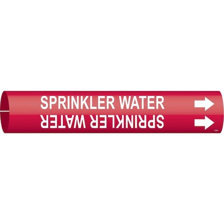 Pipe Mrkr, Sprnklr Watr, 13/16in H, 4/5in W MPN:4128-A