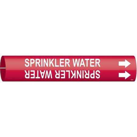 Pipe Mrkr, Sprinkler Water, 1-1/2to2-3/8In, 4128-B MPN:4128-B