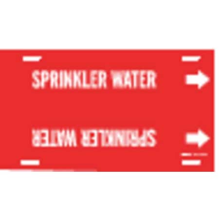 Pipe Marker, Sprinkler Water, R, 10 to15 In MPN:4128-H