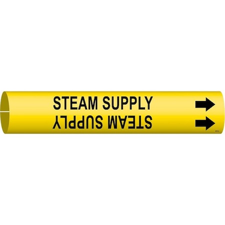 Pipe Marker, Steam Supply, 2-1/2to3-7/8 In MPN:4131-C