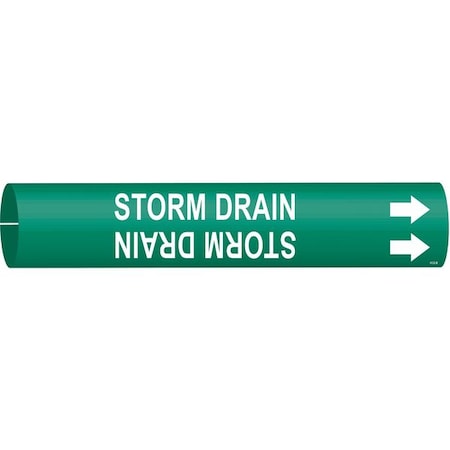 Pipe Marker, Storm Drain, 1-1/2to2-3/8 In, 4132-B MPN:4132-B