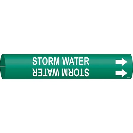 Pipe Marker, Storm Water, 1-1/2to2-3/8 In MPN:4134-B